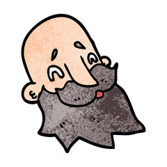 cartoon doodle bearded man