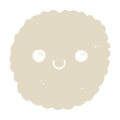 flat color style cartoon biscuit