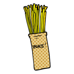 cartoon doodle  jar of spaghetti