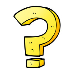 cartoon doodle question mark