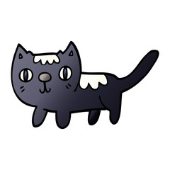 cartoon doodle little cat