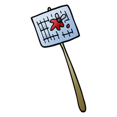 cartoon doodle fly swatter