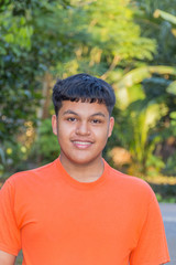 Young happy man smiling