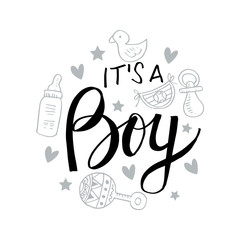 It's a boy, Baby shower invitation card