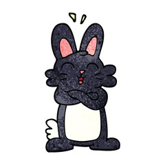cartoon doodle jolly bunny
