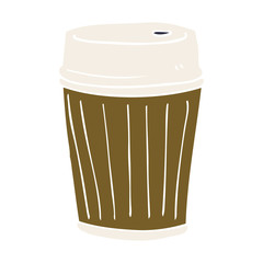 cartoon doodle coffee cup