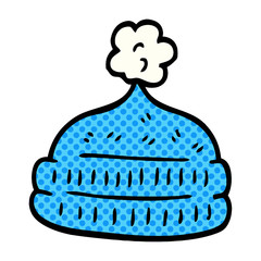 cartoon doodle winter hats