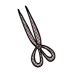 cartoon doodle scissors