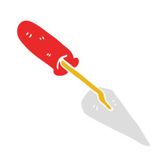 cartoon doodle trowel
