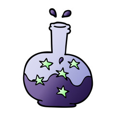 cartoon doodle magic potion