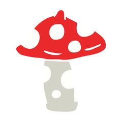 cartoon doodle mushroom