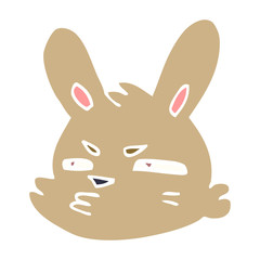 cartoon doodle moody rabbit