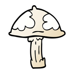 cartoon doodle wild mushroom