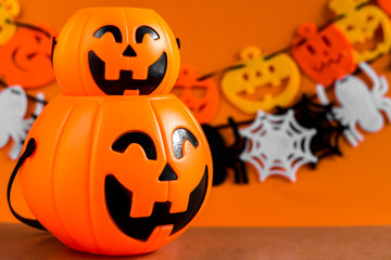 Background with ornament set Halloween festival.