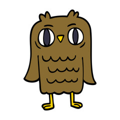 cartoon doodle owl