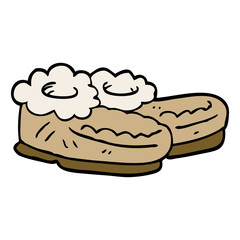 cartoon doodle comfy slippers