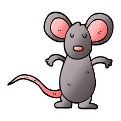 cartoon doodle mouse rat