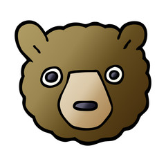 Obraz premium cartoon doodle bear face