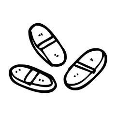 line drawing cartoon tablets