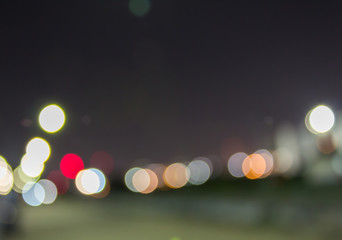 Defocused bokeh lights