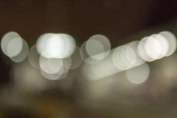 Defocused bokeh lights