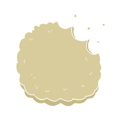 Obraz premium flat color style cartoon biscuit