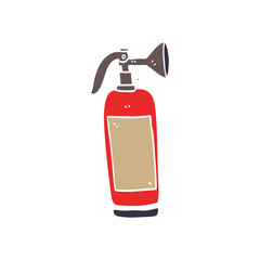 cartoon doodle fire extinguisher