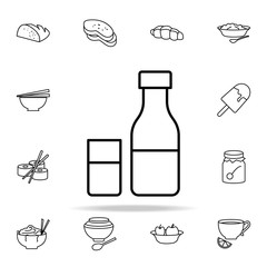 bottle of milk icon. Food icons universal set for web and mobile