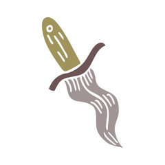 cartoon doodle tattoo dagger symbol