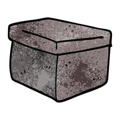 cartoon doodle office filing box