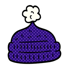 cartoon doodle winter hats