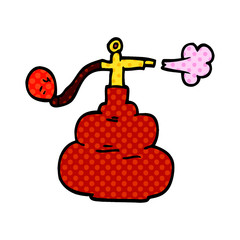 cartoon doodle perfume bottle