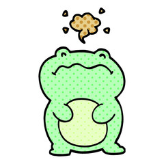 cartoon doodle frog