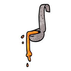 cartoon doodle ladle of food