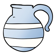 cartoon doodle of a jug