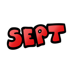 cartoon doodle month of september