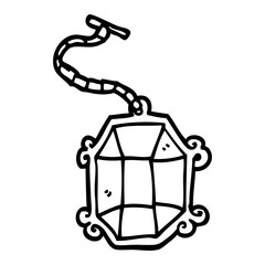 line drawing cartoon ruby pendant
