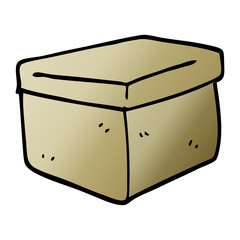 cartoon doodle filing box