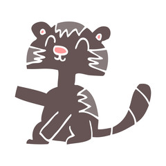 funny cartoon doodle cat