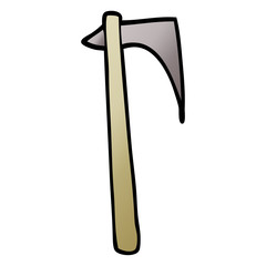 cartoon doodle sharp axe