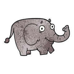 cartoon doodle funny elephant