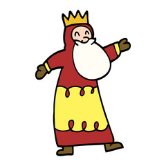 cartoon doodle wise king