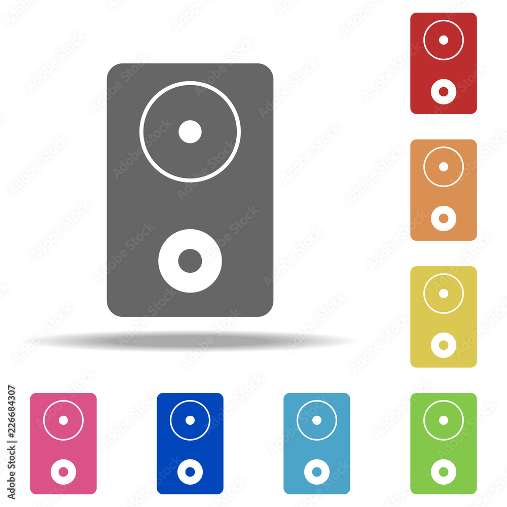 Aufkleber sound column icon. elements of web in multi colored icons. simple icon for websites, web design, mob