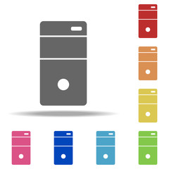 pc keys icon. Elements of web in multi colored icons. Simple icon for websites, web design, mobile app, info graphics