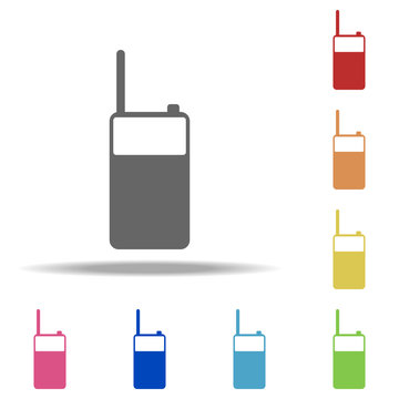 portable radio icon. Elements of web in multi colored icons. Simple icon for websites, web design, mobile app, info graphics