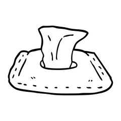 line drawing cartoon toilet wipes