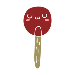flat color style cartoon lollipop
