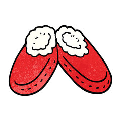 cartoon doodle comfy slippers