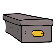 cartoon doodle office filing box