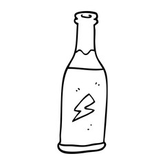 line drawing cartoon unhealthy drink
